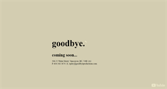 Desktop Screenshot of goodbyeproductions.com